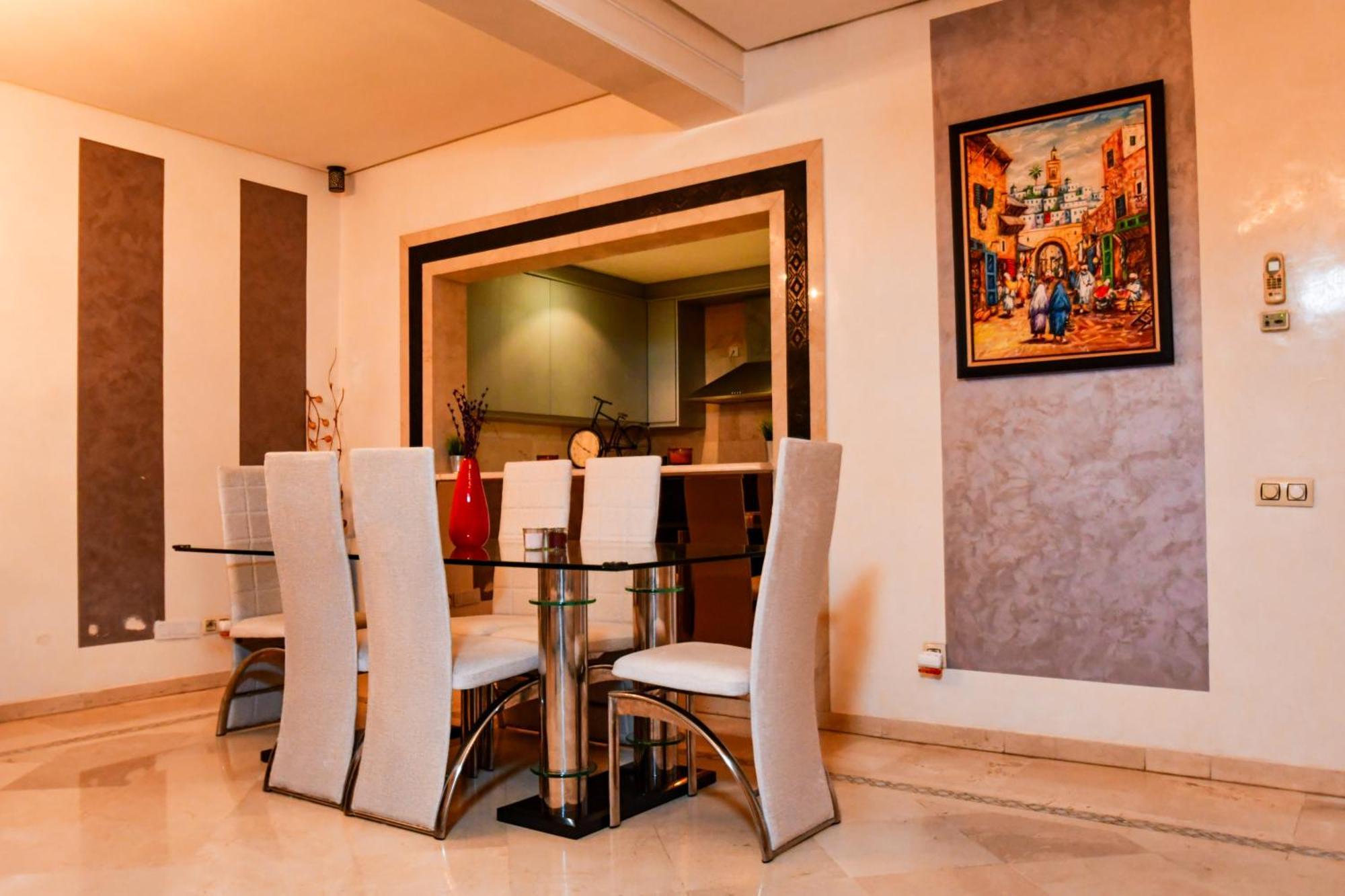 Appartement Haut Standing Gueliz Plaza Marrakesh Eksteriør billede